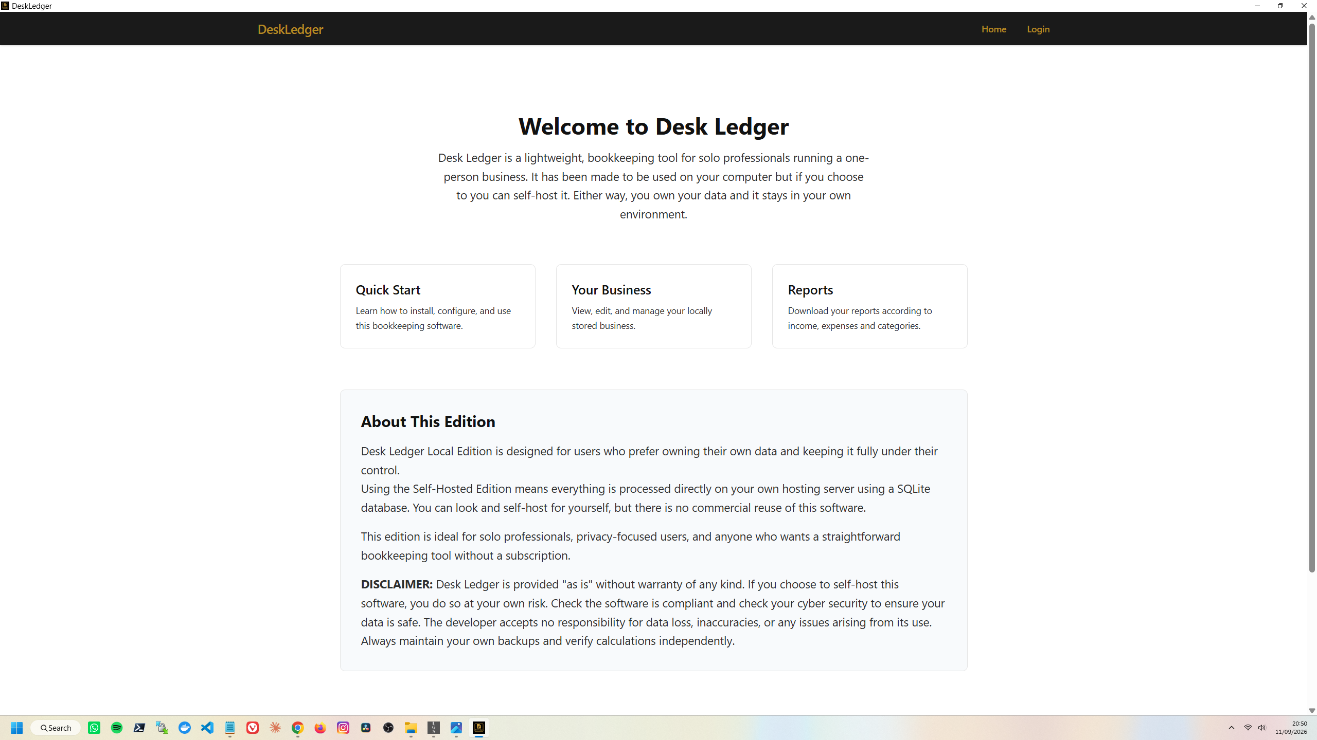 Desk Ledger - Digital Bookkeeping Software