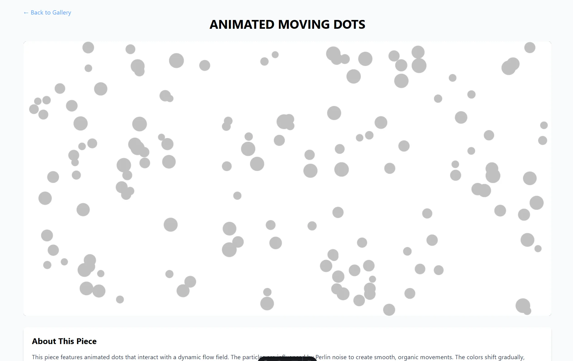 Creative Coding – Experiments in Calm and Play